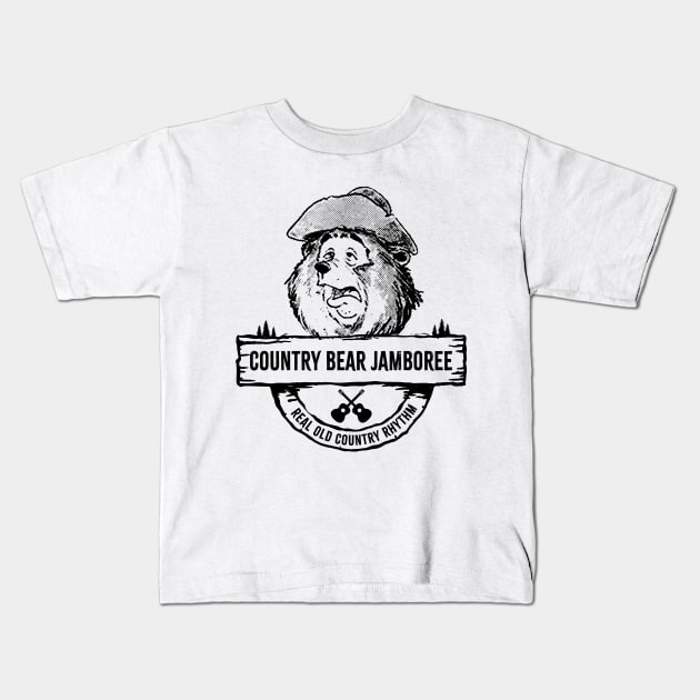 Country-Bear-Jamboree Kids T-Shirt by Thermul Bidean